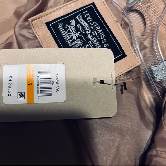 Levi’s Strauss Faux Tan Moto Jacket Size Small, Brand New , Never Worn - Picture 3 of 14